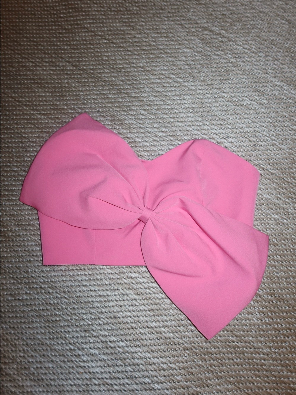 DO+BE Pink Strapless Bandeau with Oversized Bow